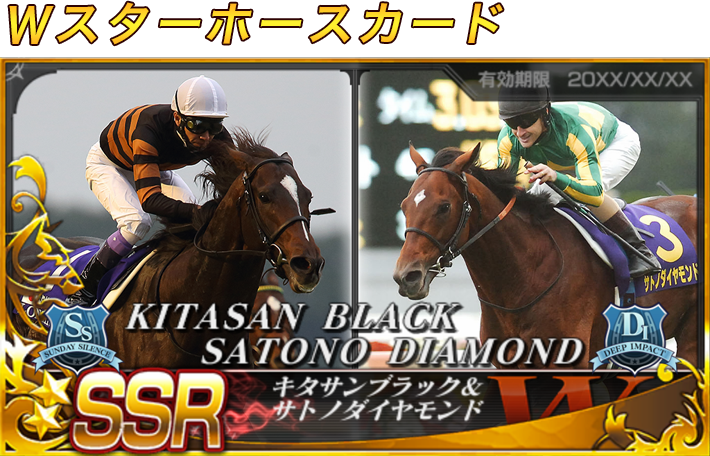 Wスターホースカード