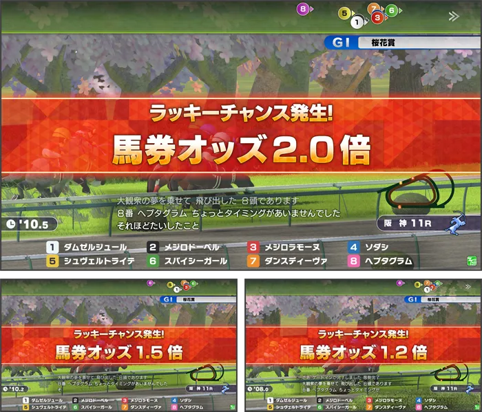 ラッキーチャンス演出画面